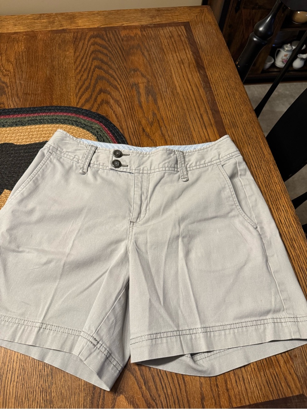 Eddie Bauer Light Gray Women's Bermuda Shorts